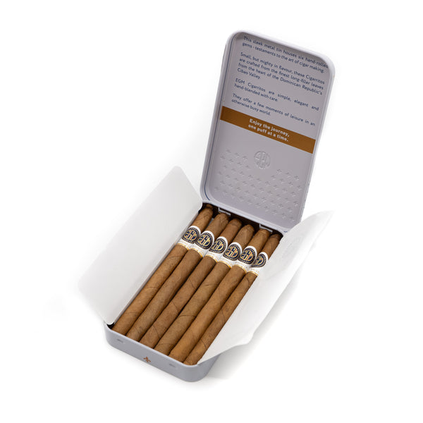 Tin of six EGM Cigarritos Originales