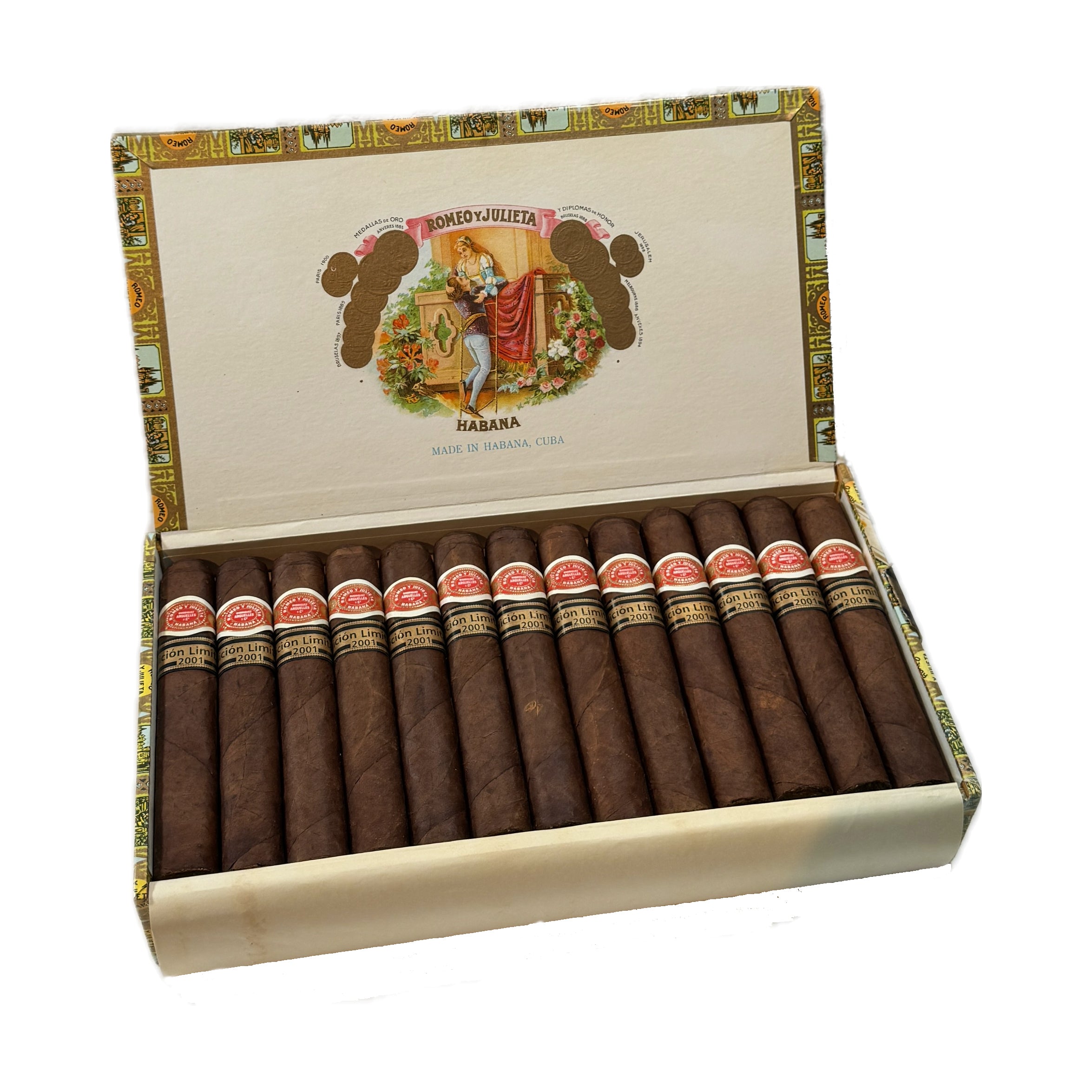 Romeo y Julieta Robustos Edición Limitada 2001 - Cuban Cigars Prices Online